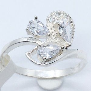 Sterling Silver Cubic Zirconia Size 8 Ring